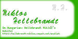 miklos hellebrandt business card